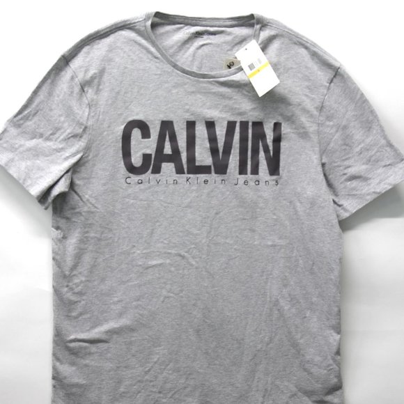Calvin Klein Men's Monogram Logo Graphic T-shirt S - Picture 2 of 4